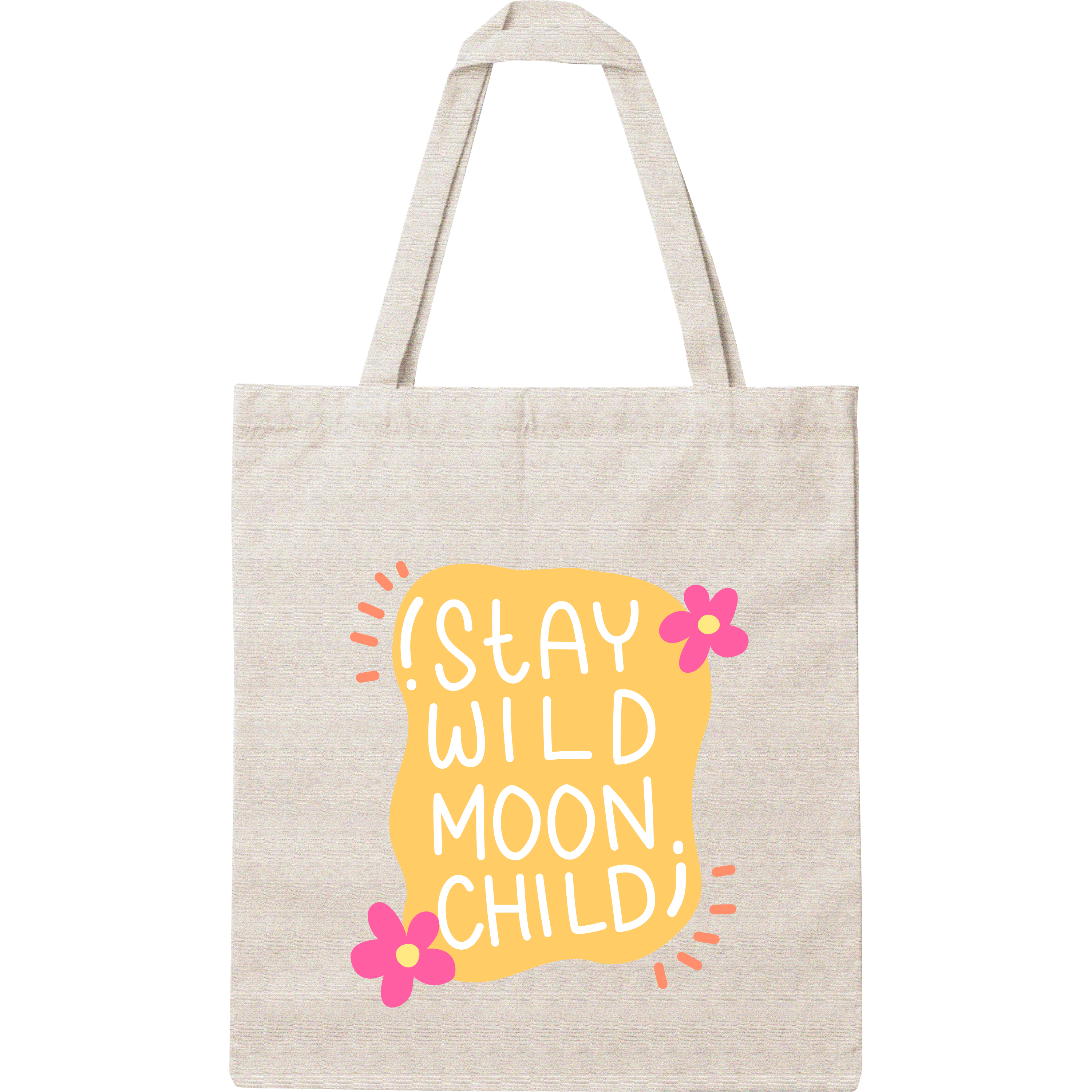 Tote Bag Personalizada com Frase | Coleção Estilo de Vida em Algodão Natural com Impressão DTF