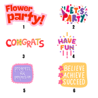 Tote Bag Personalizada com Stickers de Flores e Frase em Algodão Natural com Impressão DTF