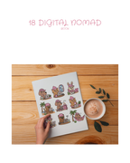 Conjunto 18 Animais Nómadas Digitais – PNG Download Digital