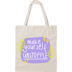 Tote Bag Personalizada com Frase | Coleção Estilo de Vida em Algodão Natural com Impressão DTF