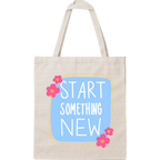 Tote Bag Personalizada com Frase | Coleção Estilo de Vida em Algodão Natural com Impressão DTF