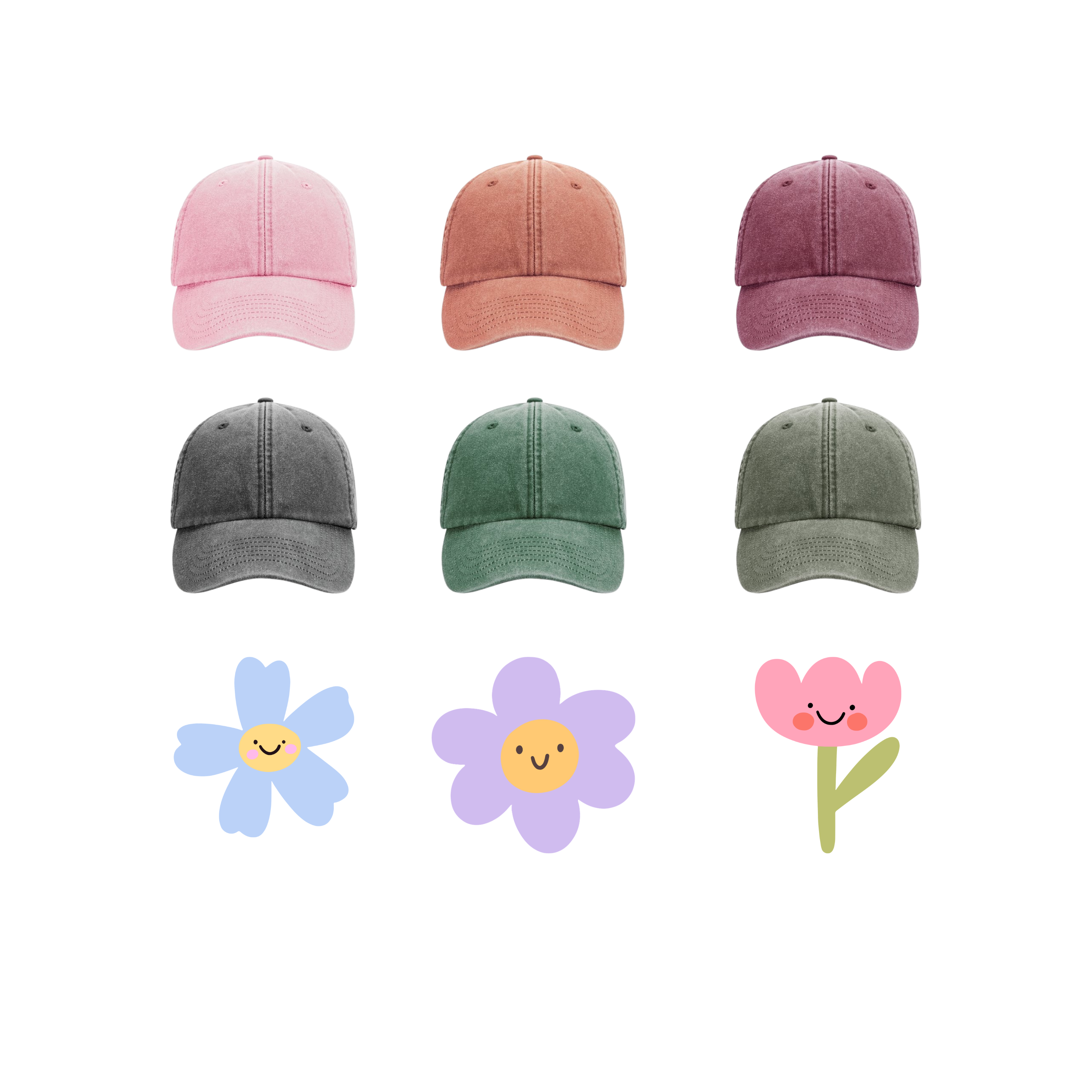 Boné personalizado – opções de cor disponíveis