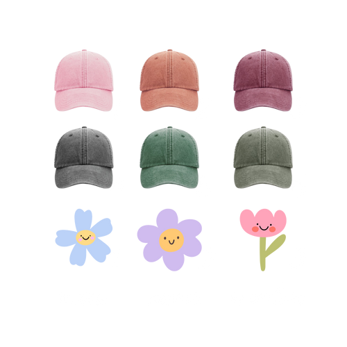 Boné personalizado – opções de cor disponíveis