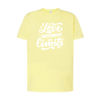 T-Shirt personalizada – opções de cor e frase disponíveis