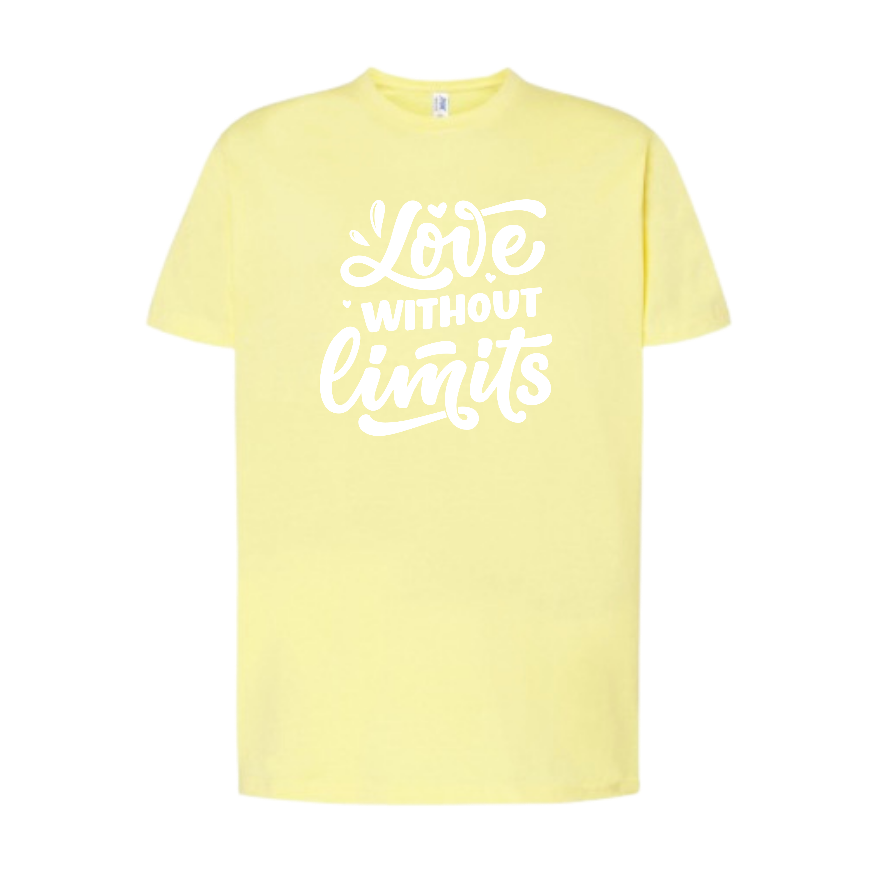 T-Shirt personalizada – opções de cor e frase disponíveis
